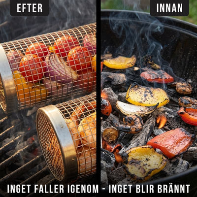 Blaze Roterande Grillkorg – rökig grillsmak utan folie och kladd
