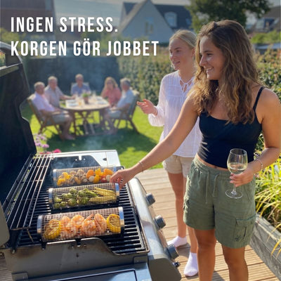 Blaze Roterande Grillkorg – rökig grillsmak utan folie och kladd