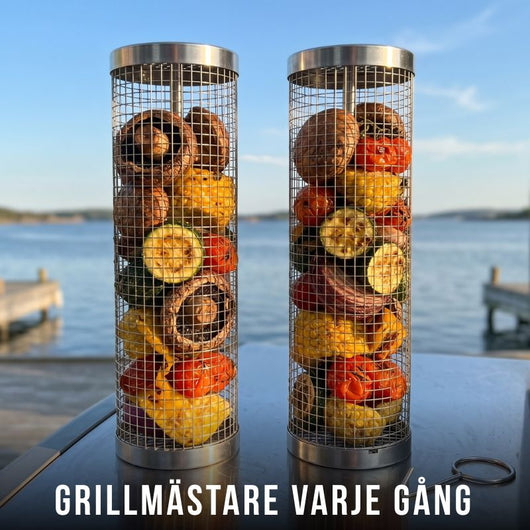 Blaze Roterande Grillkorg – rökig grillsmak utan folie och kladd